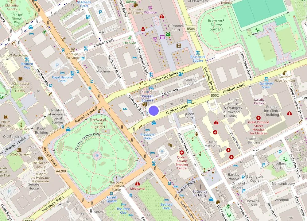Map: Cleveland Residences Bloomsbury